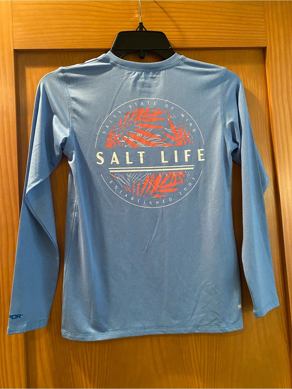 Salt Life Blue Girl’s Salty State of Mind L/S SLX (Drifit) Shirt NWT Size M